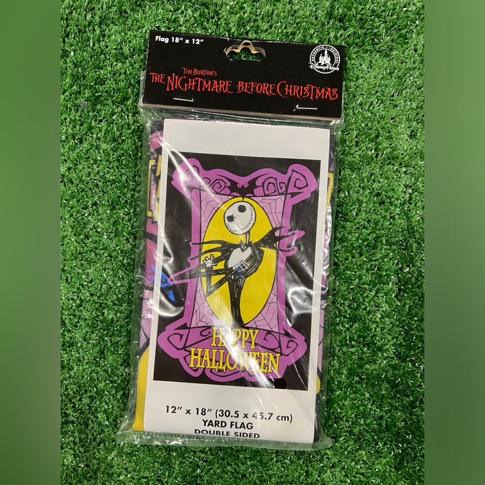 🎃 DISNEY HALLOWEEN NIGHTMARE BEFORE CHRISTMAS GARDEN FLAG